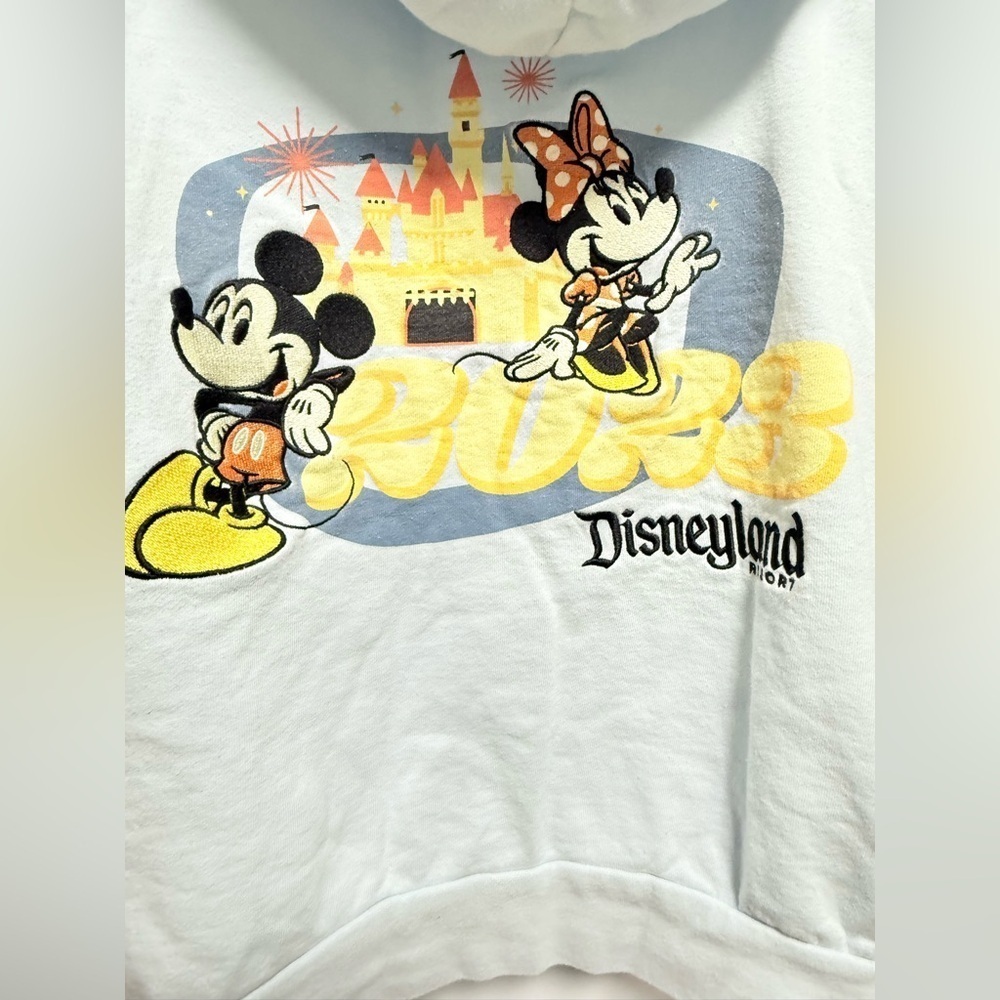Disney Light Blue Hoodie with Characters Size M - Picture 4 of 11